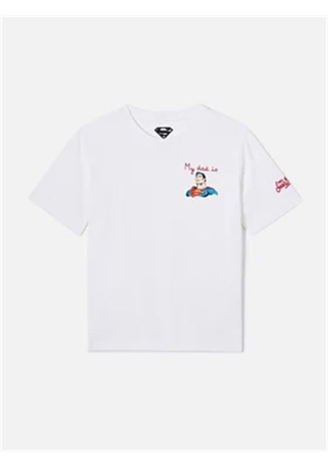 T-shirt con stampa SAINT BARTH | POT0002 PORTOFINO JR03771L SUPERMAN DAD 01N EMB